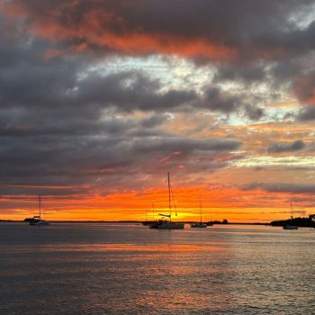 sunset in Placencia